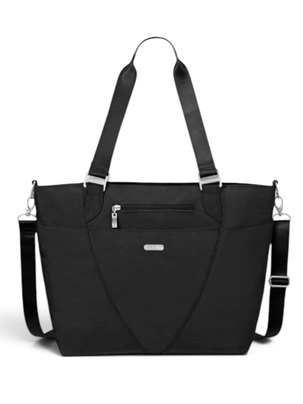 Baggallini Avenue Tote Black Laptop Travel Work Bag Crossbody